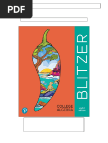 Solutions for College Algebra 8th Edition by Blitzer