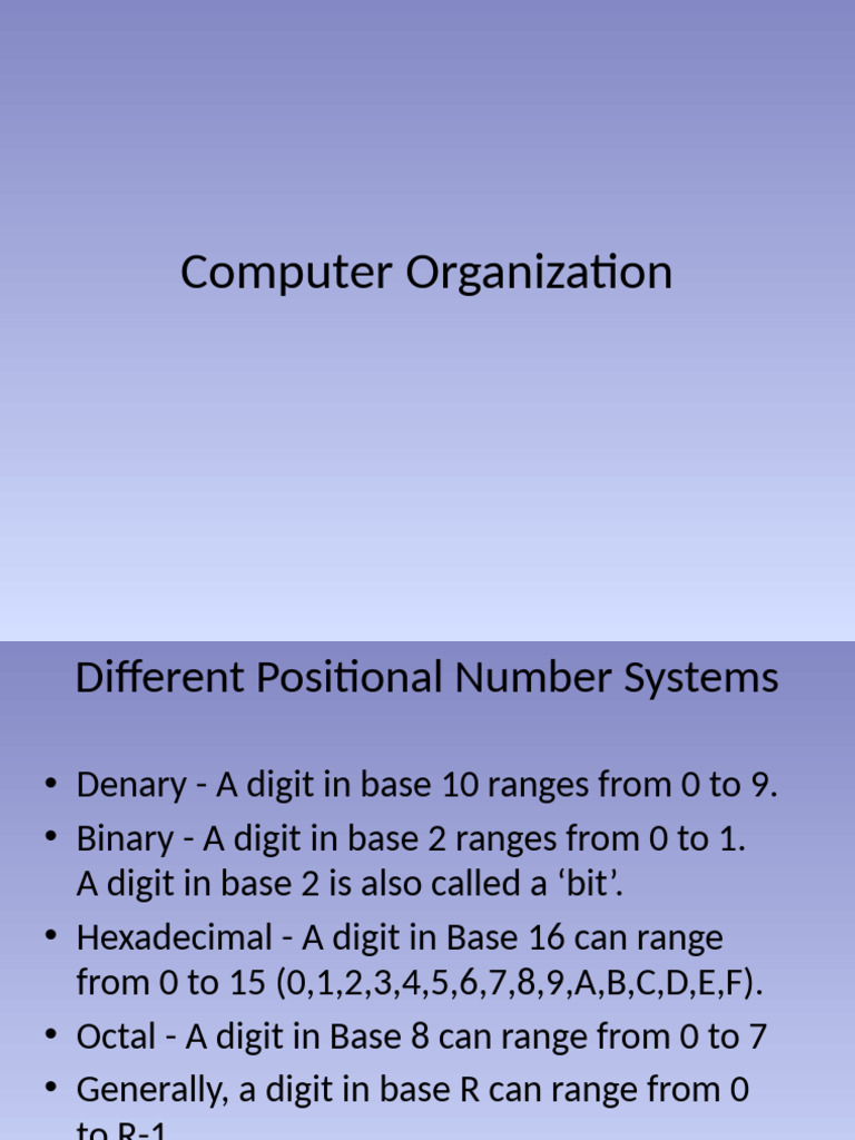 2 - ComputerOrganization - Data Rep | PDF | Byte | Logic Gate