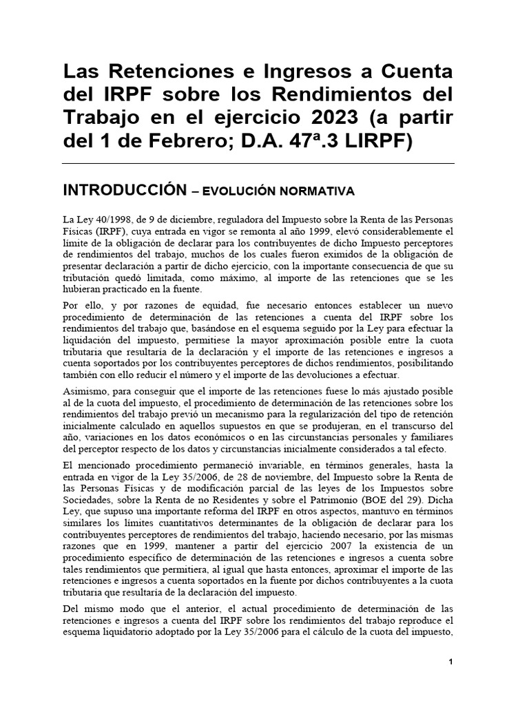 UF0315. Calculo - IRPF | PDF | Impuestos | Impuesto sobre la renta