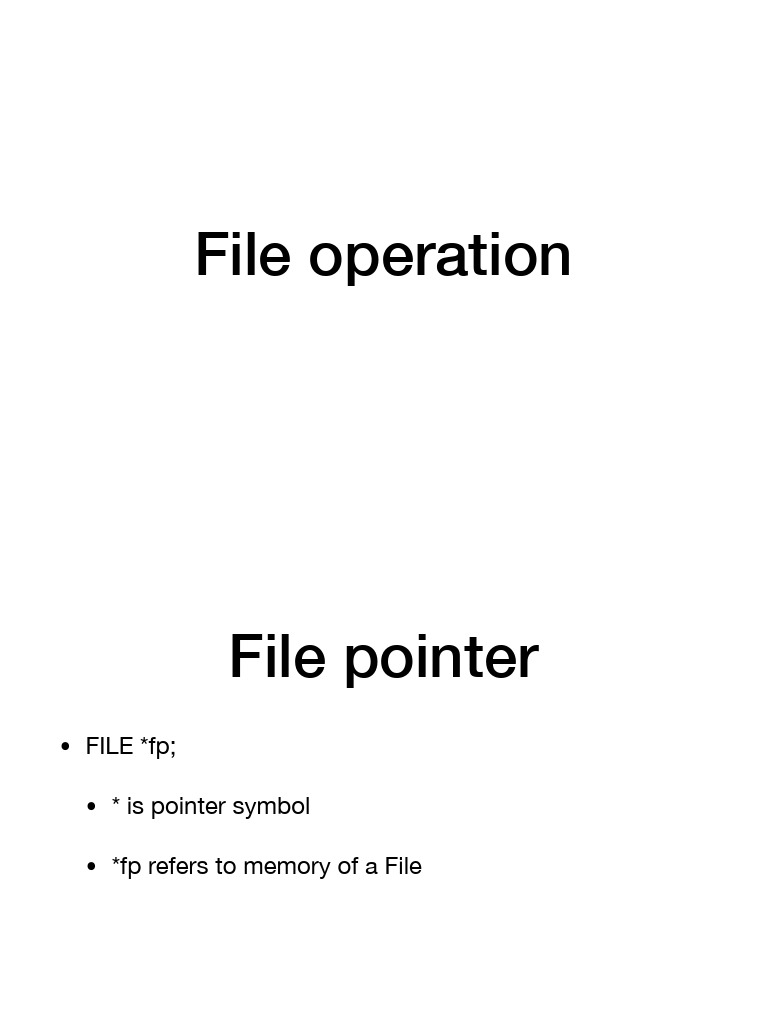 File Operations in C Programming | PDF