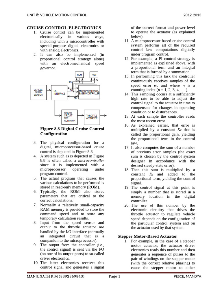 Lesson8 (Vehicle Motion) | PDF | Anti Lock Braking System | Brake
