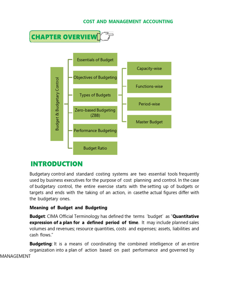 Budgeting and Control in Management Accounting | PDF | Budget | Expense