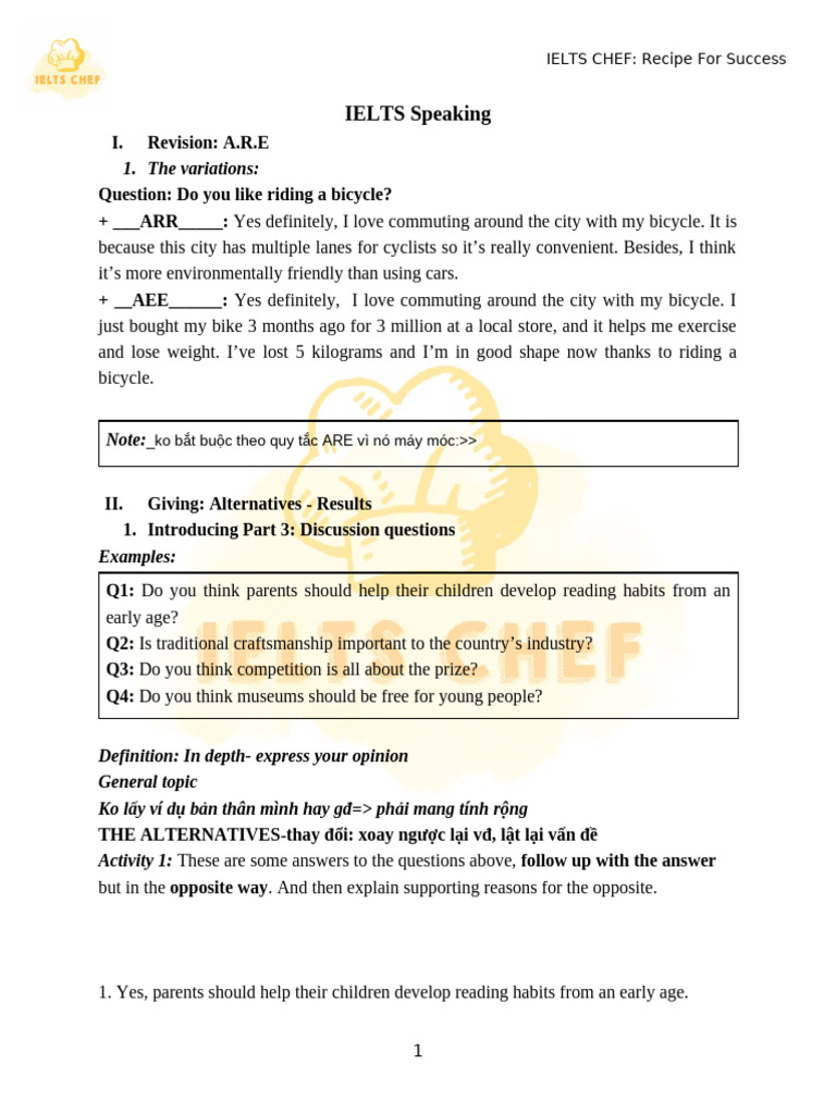 IELTS Speaking & Writing Success Guide | PDF | Mental Disorder | Mental ...