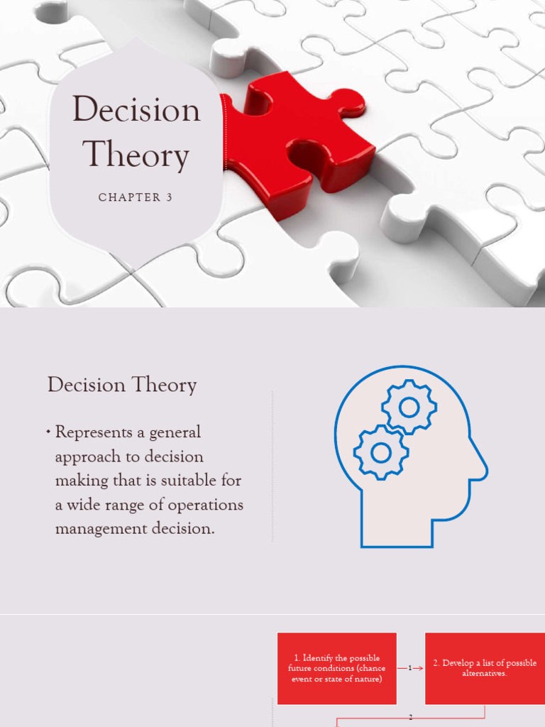 BM2 Chapter 3 Decision Theory | PDF | Decision Theory | Economics Of ...
