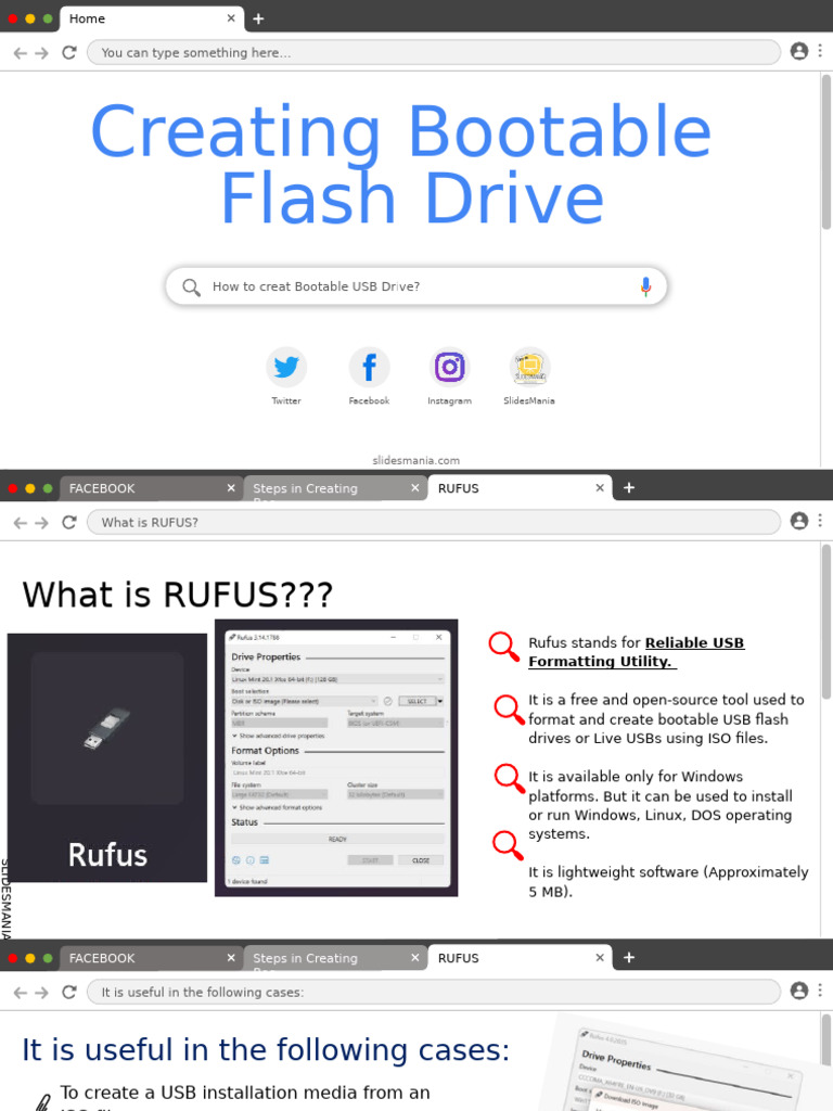 Create Bootable USB Drive with Rufus | PDF | Booting | Bios