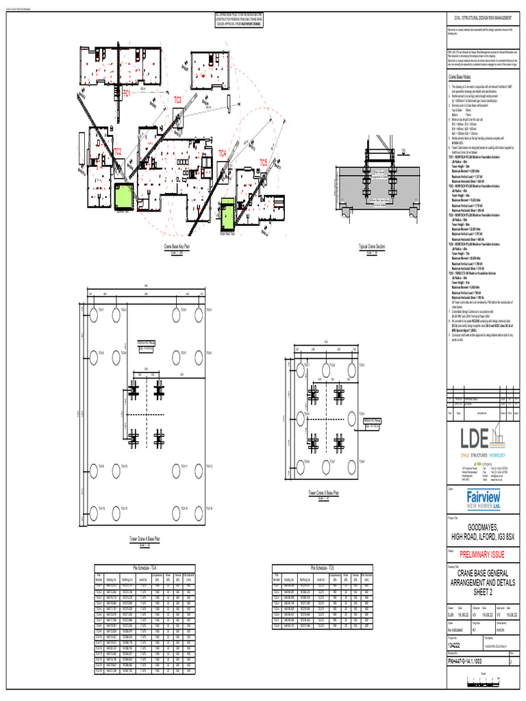 Crane Base Design and Details | PDF | Crane (Machine) | Applied And ...
