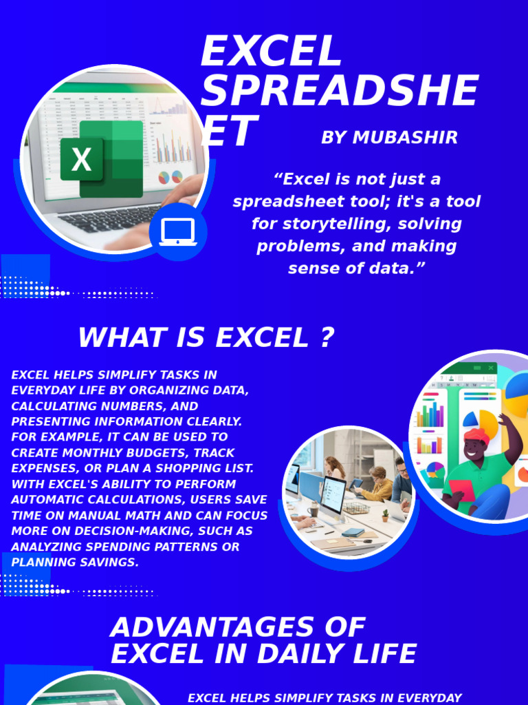 Benefits of Excel in Daily Life | PDF