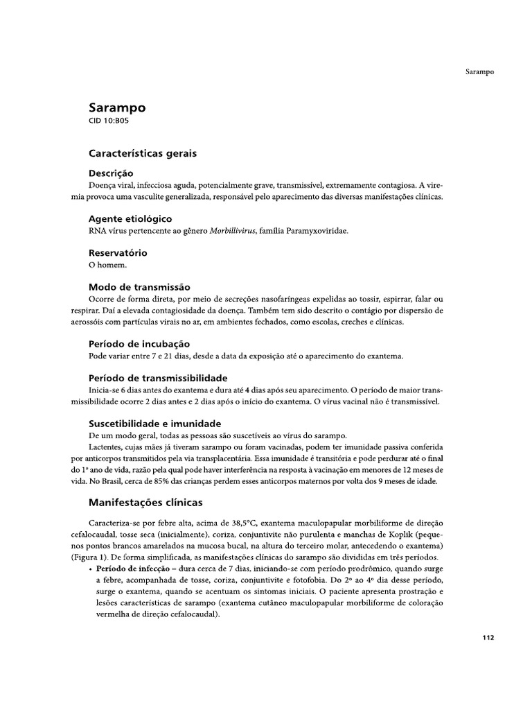 Cap. Sarampo e Rubeola | PDF