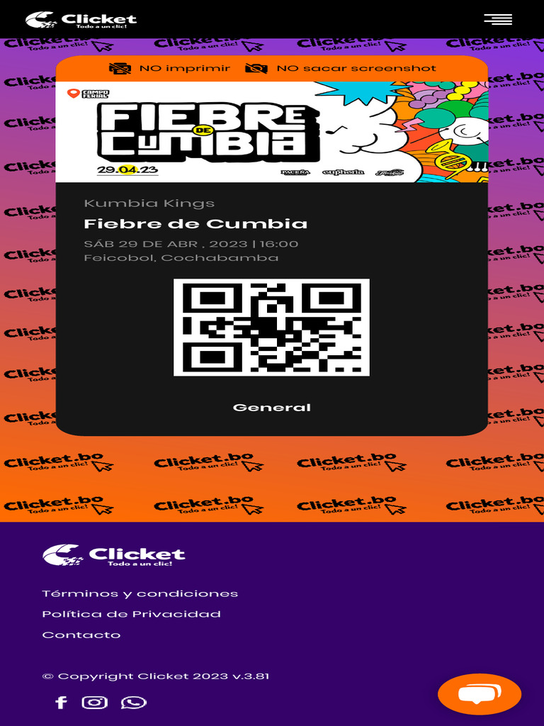 Clicket Tus Tickets A Un Clic! | PDF