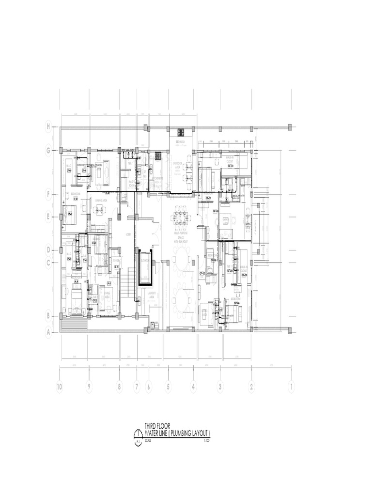 Detailed Floor Plan with Dimensions | PDF | Furniture | Interior Design