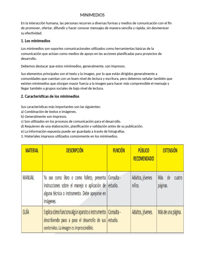 MINIMEDIOS 3ro SEC 2022 | PDF | Comunicación