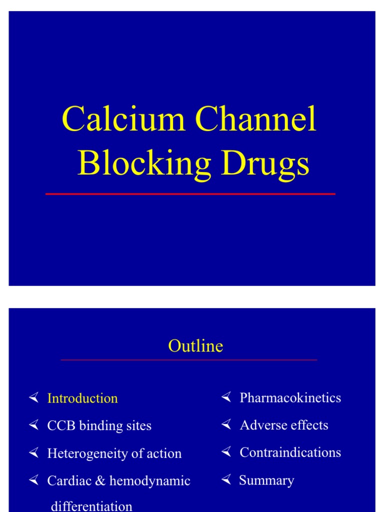 Calcium Channel Blockers Muscle Contraction Calcium In Biology