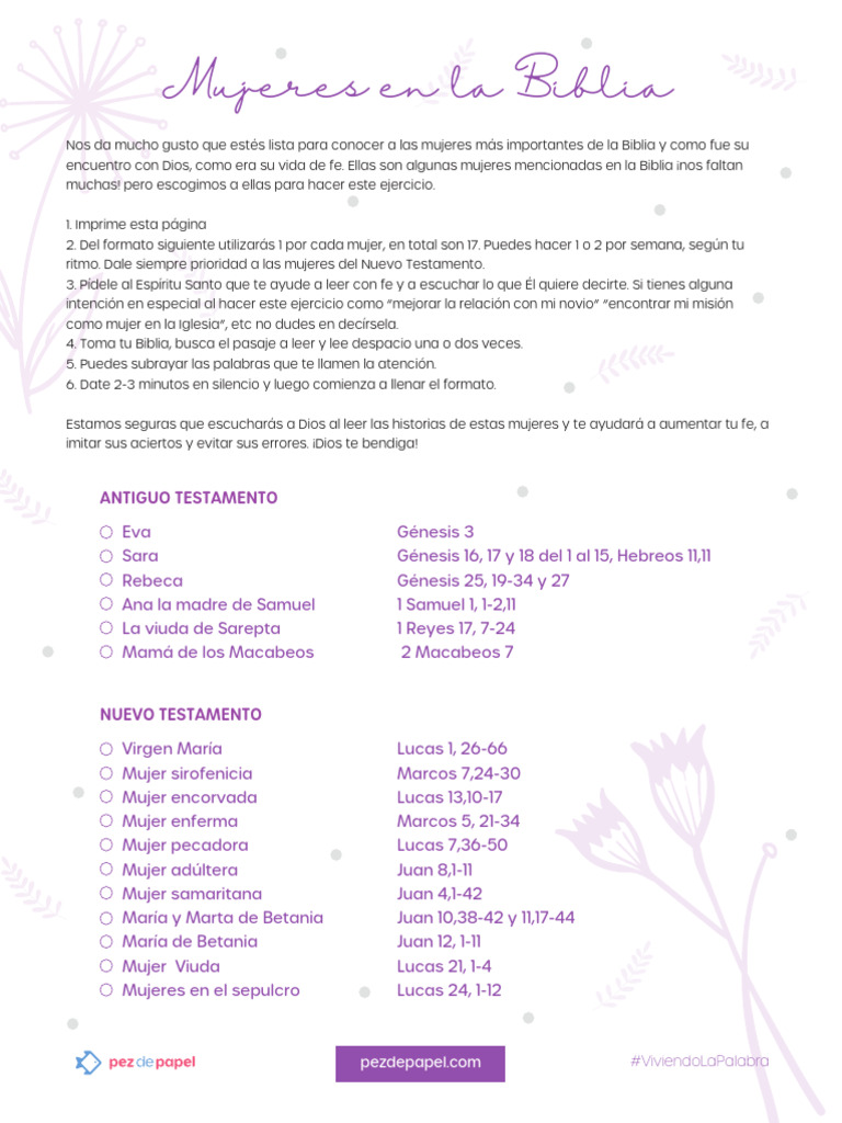 Mujeres Extraordinarias en la Biblia | PDF | María, madre de Jesús ...