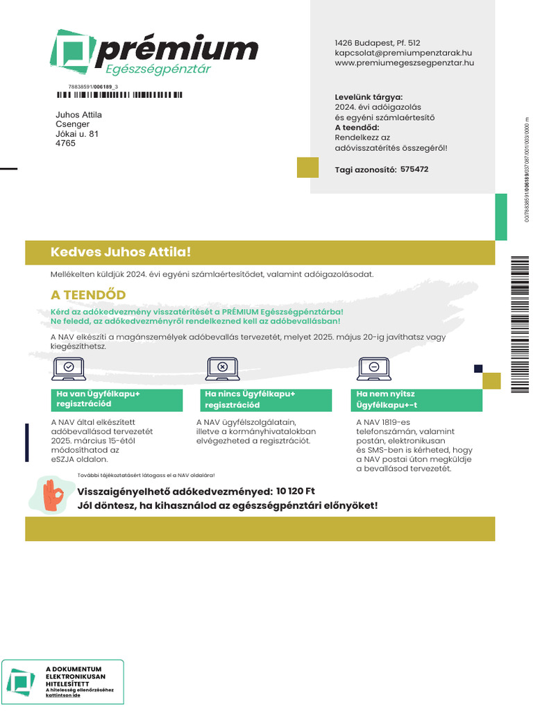 Kedves Juhos Attila!: A Teendőd A Teendőd | PDF