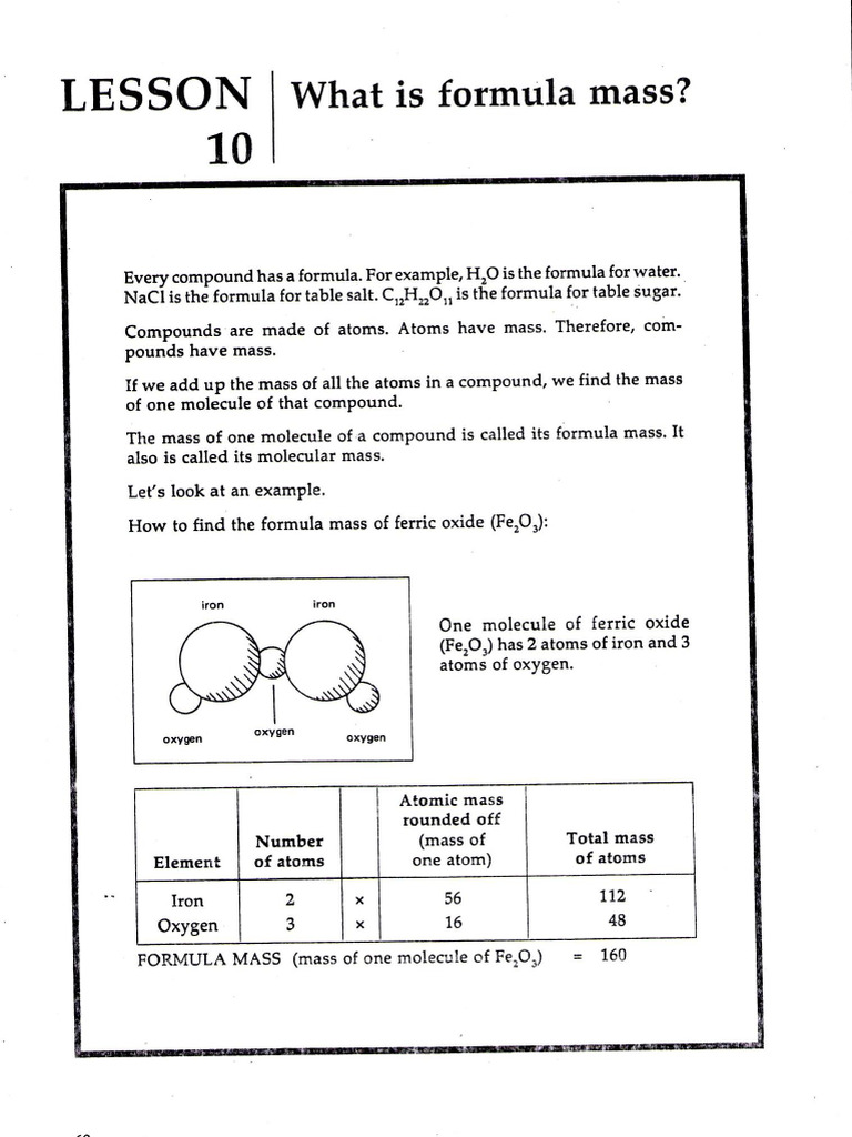 What Is Formula Mass | PDF