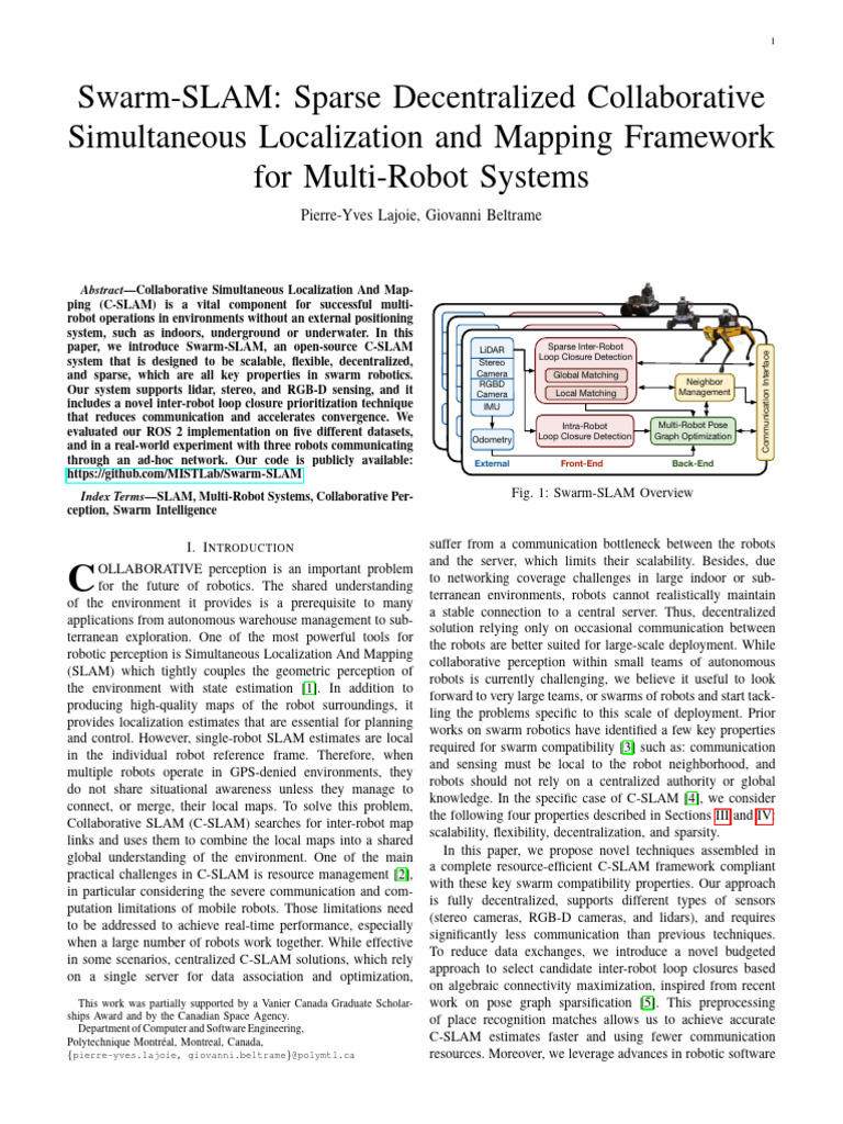 Swarm-SLAM: Decentralized C-SLAM Framework | PDF | Vertex (Graph Theory ...