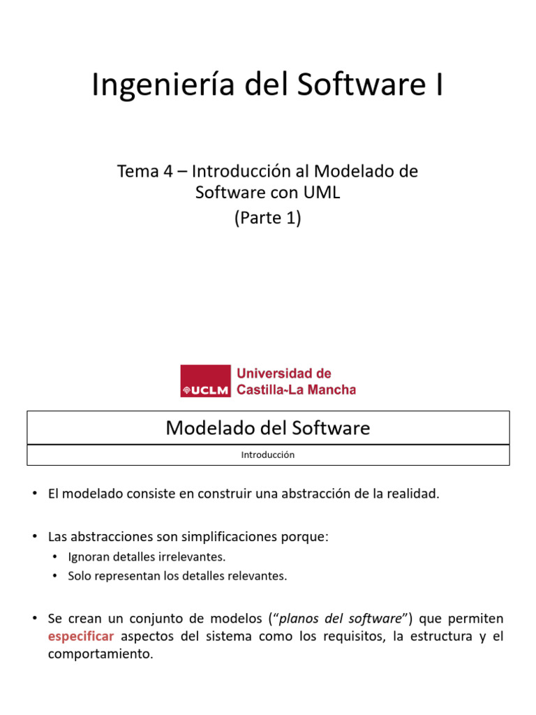 Tema 4 (Parte 1) - Introducción Al Modelado de SW Con UML | PDF ...