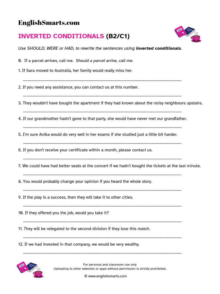 Inverted Conditionals Exercises Guide | PDF | Languages | Foreign ...