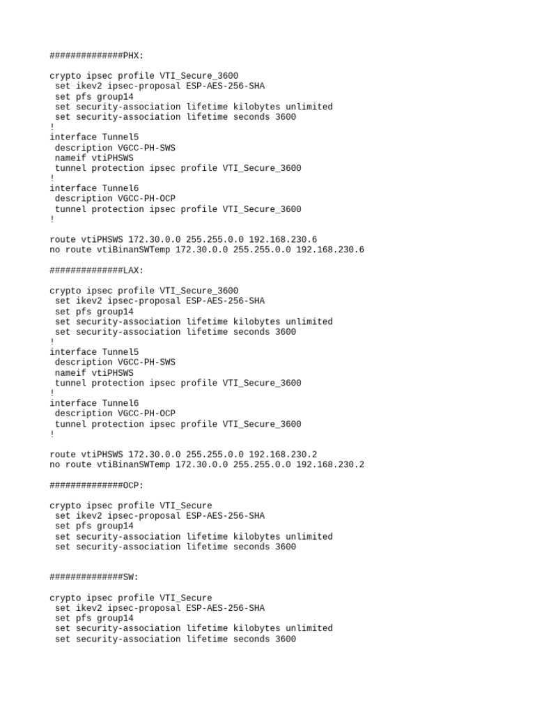 VPN Phase 2 Change | PDF