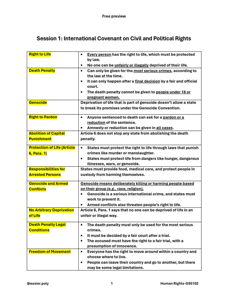 Human Rights Overview and Obligations | PDF | Discrimination | Capital ...