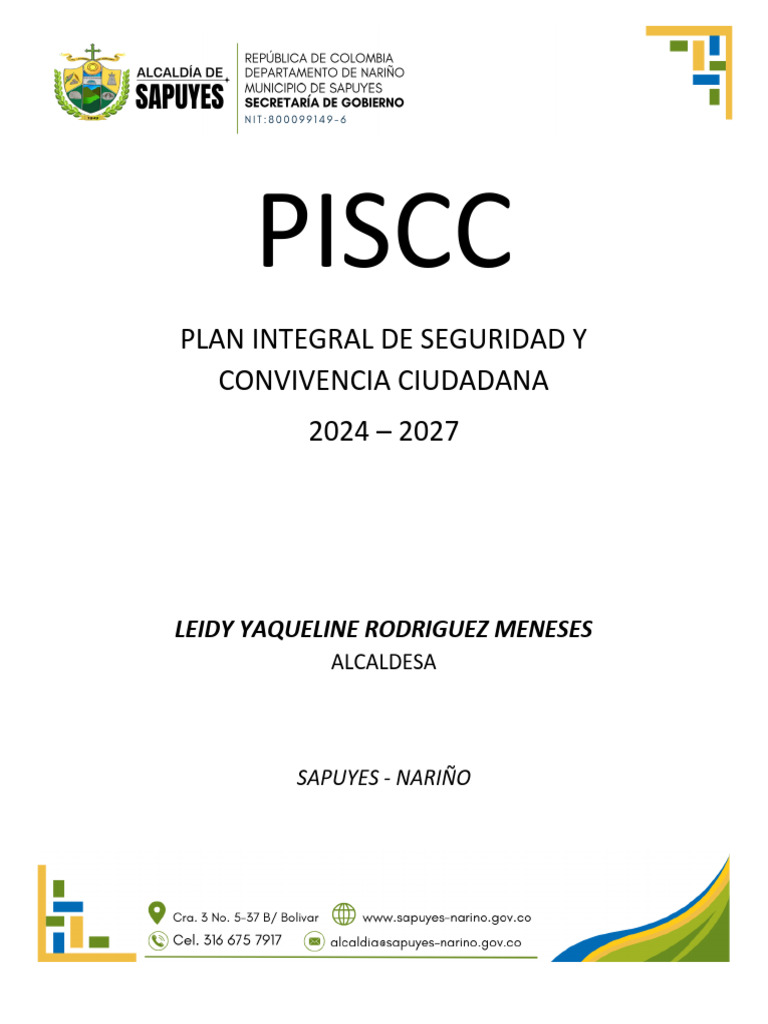 Plan de Seguridad y Convivencia 2024-2027 | PDF | Prisión | Policía