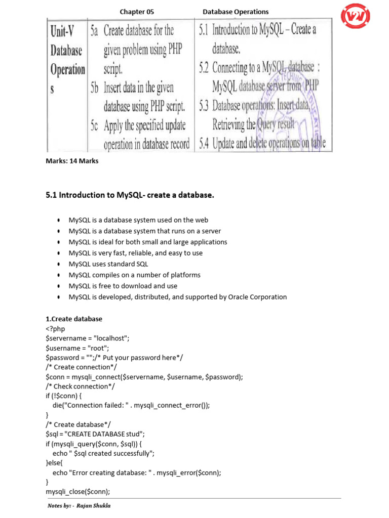 220245-MSBTE-22619-PHP(Unit 5) | PDF | Computer Programming | Computing