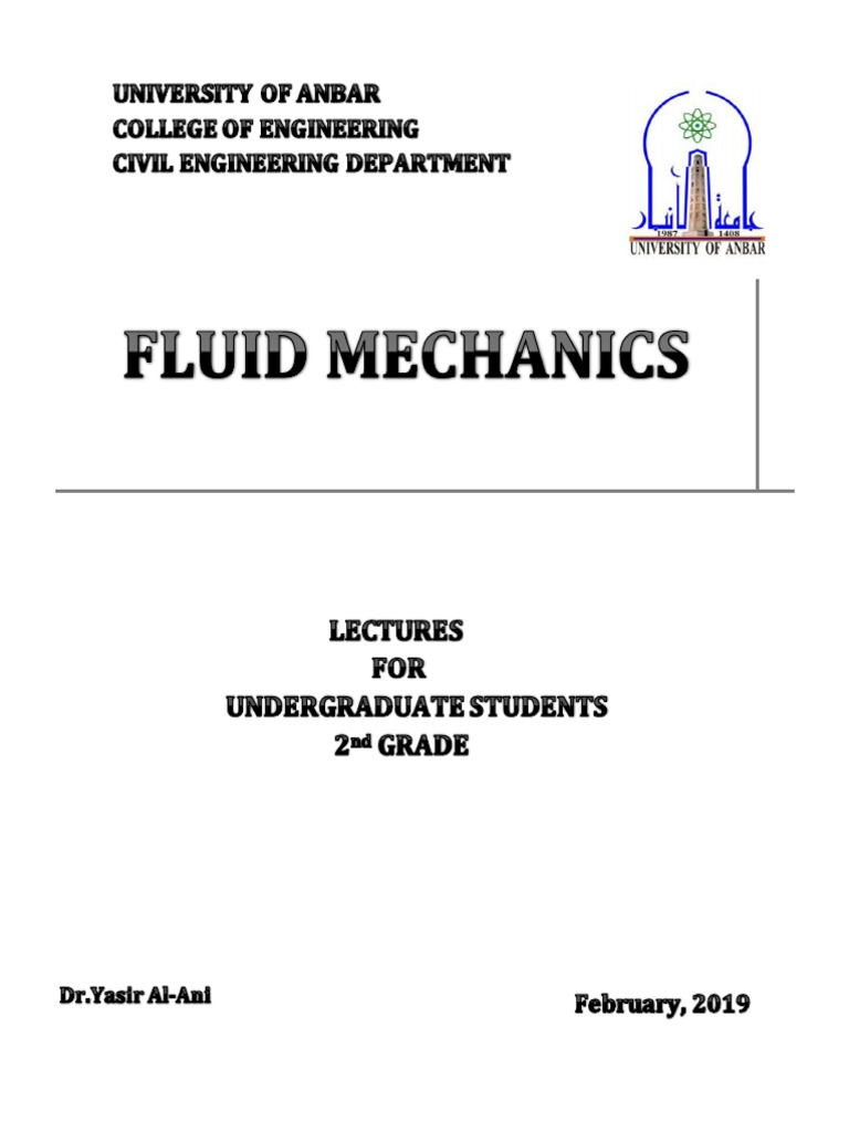 Fluid Mechanics for Civil Engineering | PDF | Pressure | Pressure ...