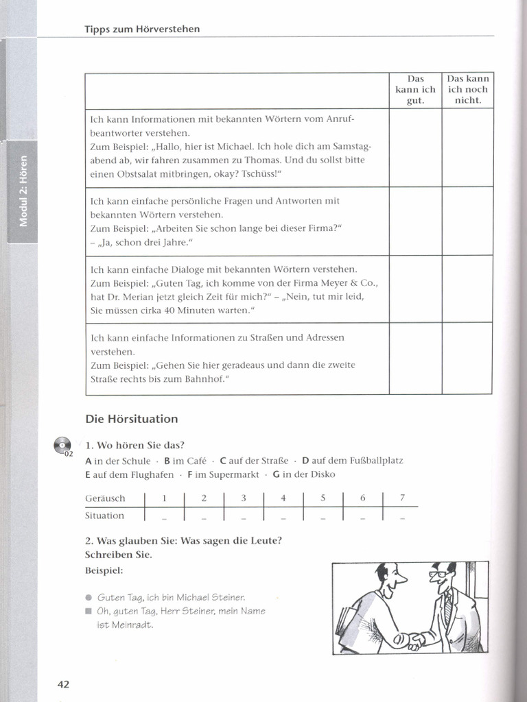 Hoeren Fit Fürs Goethe Zertifikat A1 Start Deutsch 1 Pdf