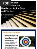 Download Taking Embedded Librarianship to the Next Level by American Library Association SN82436856 doc pdf