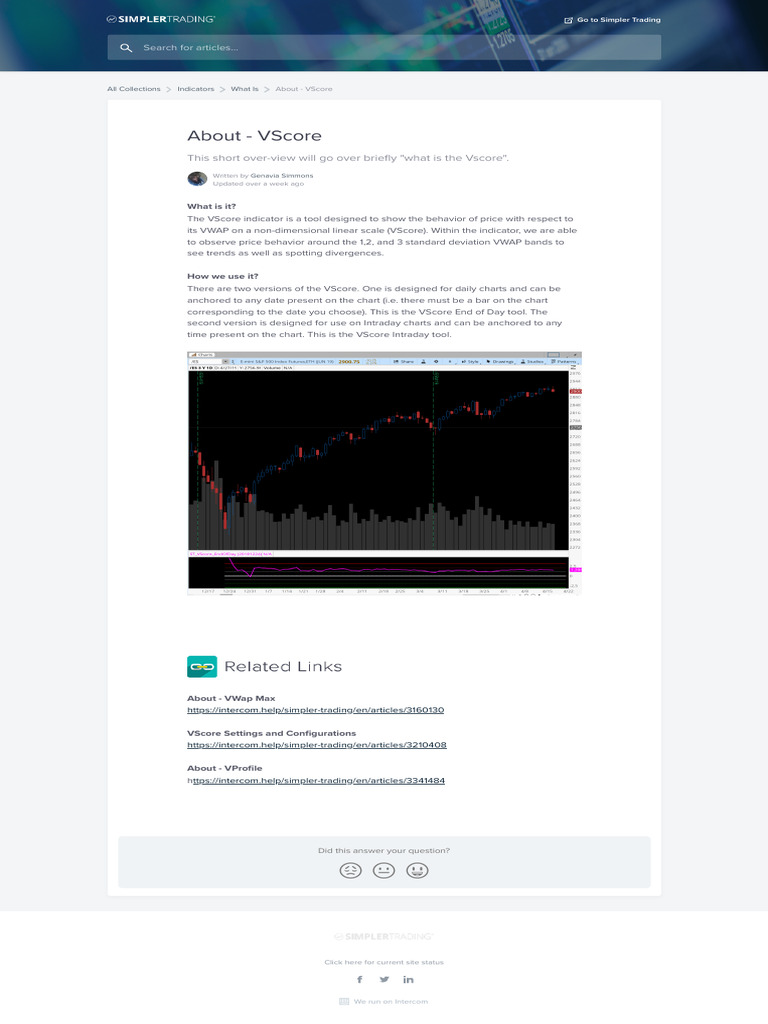 VScore Indicator Guide | PDF