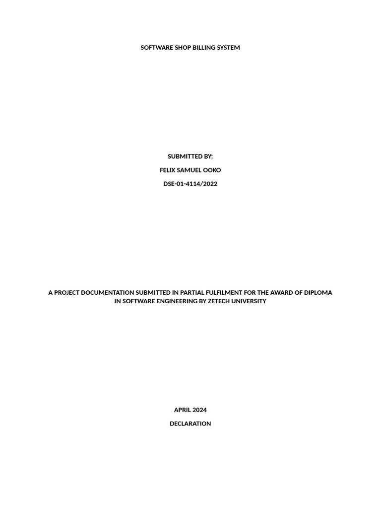 SYSTEM DOCUMENTATION | PDF