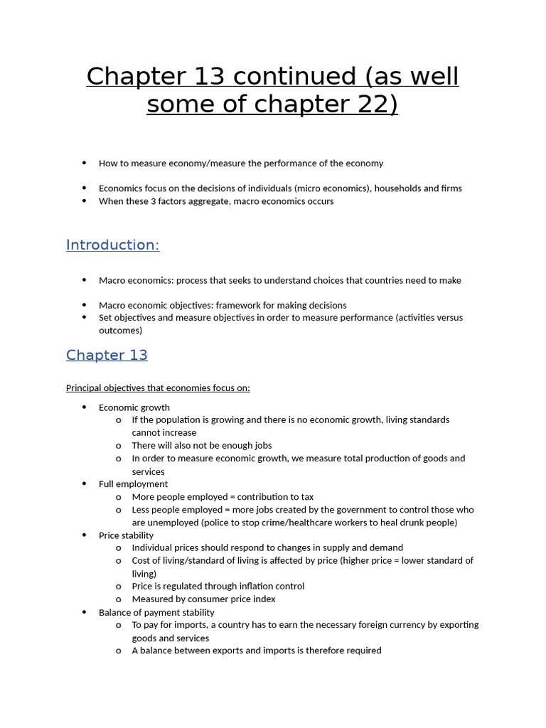 Chapter 13 Measuring Econocmic Growth | PDF | Cost Of Living | Gross ...