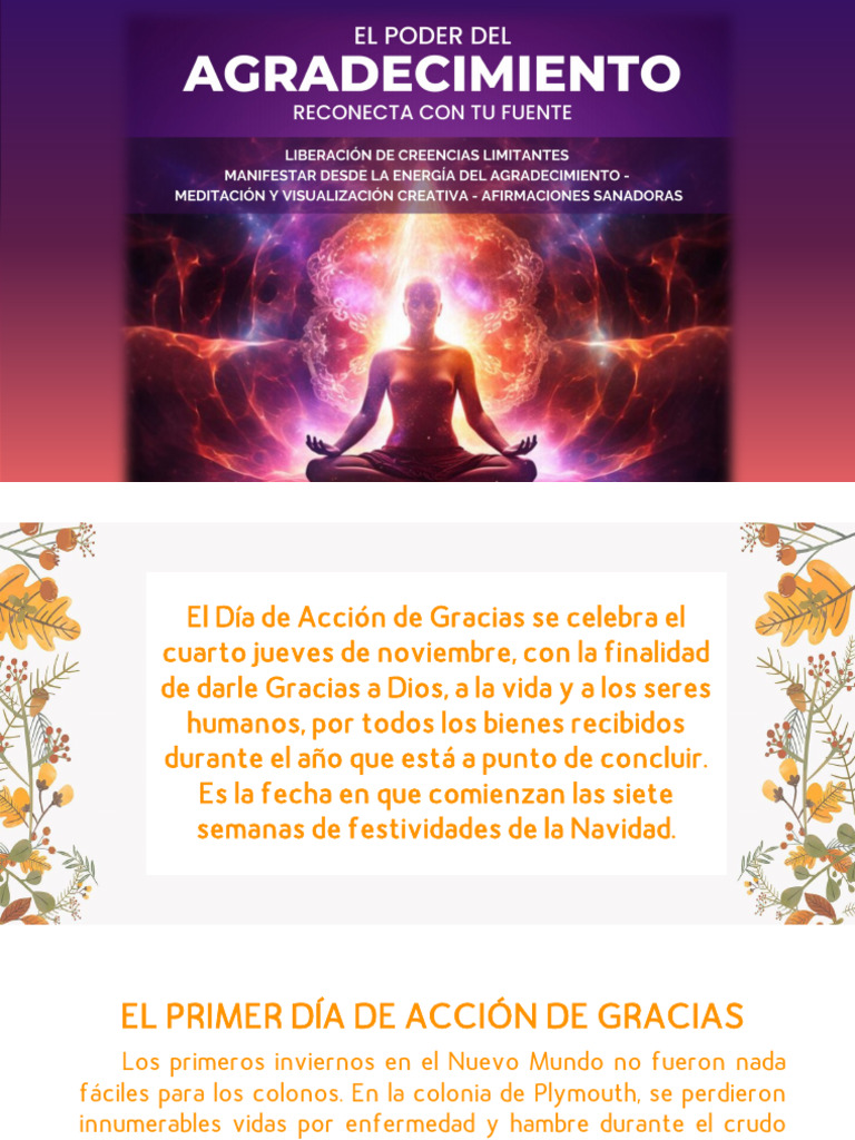 Historia y Poder del Agradecimiento | PDF | Acción de gracias | Amor