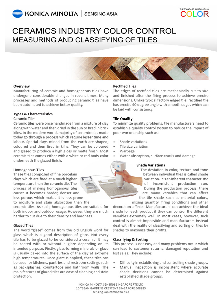 Ceramic Tile Manufacturing Insights | PDF | Tile | Color