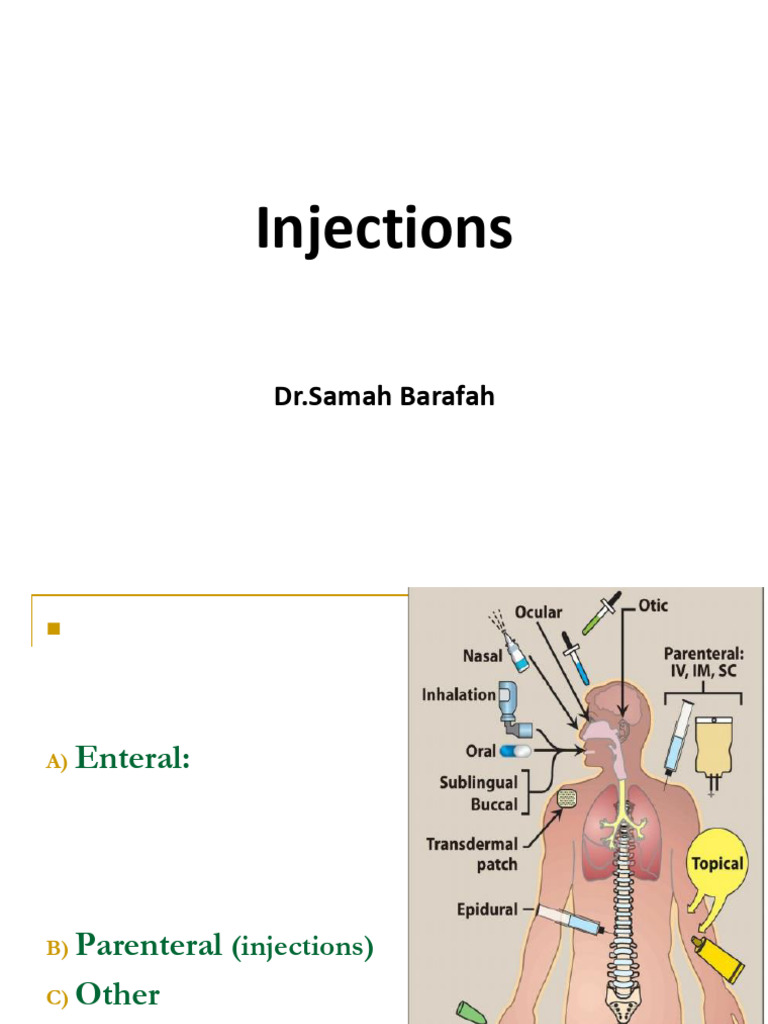 injections Y1 | PDF | Intravenous Therapy | Injection (Medicine)