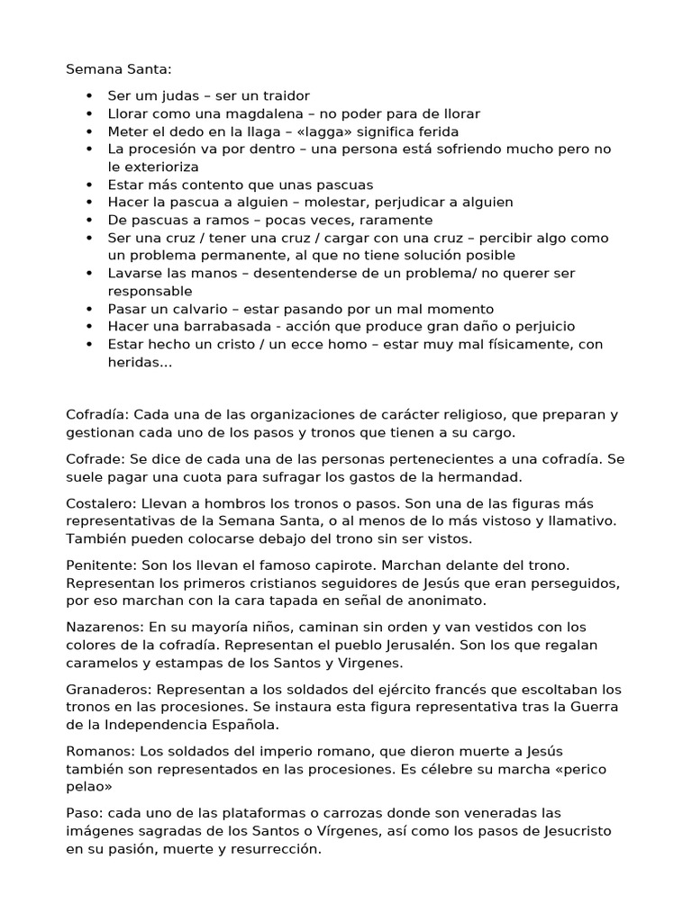 semana santa | PDF | Pascua de Resurrección | Fiestas cristianas y días ...
