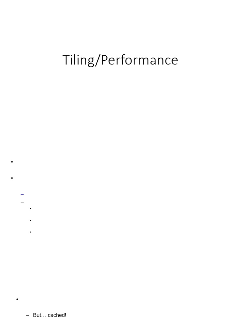 UNIT-5 Tiling | PDF | Computer Memory | Cache (Computing)