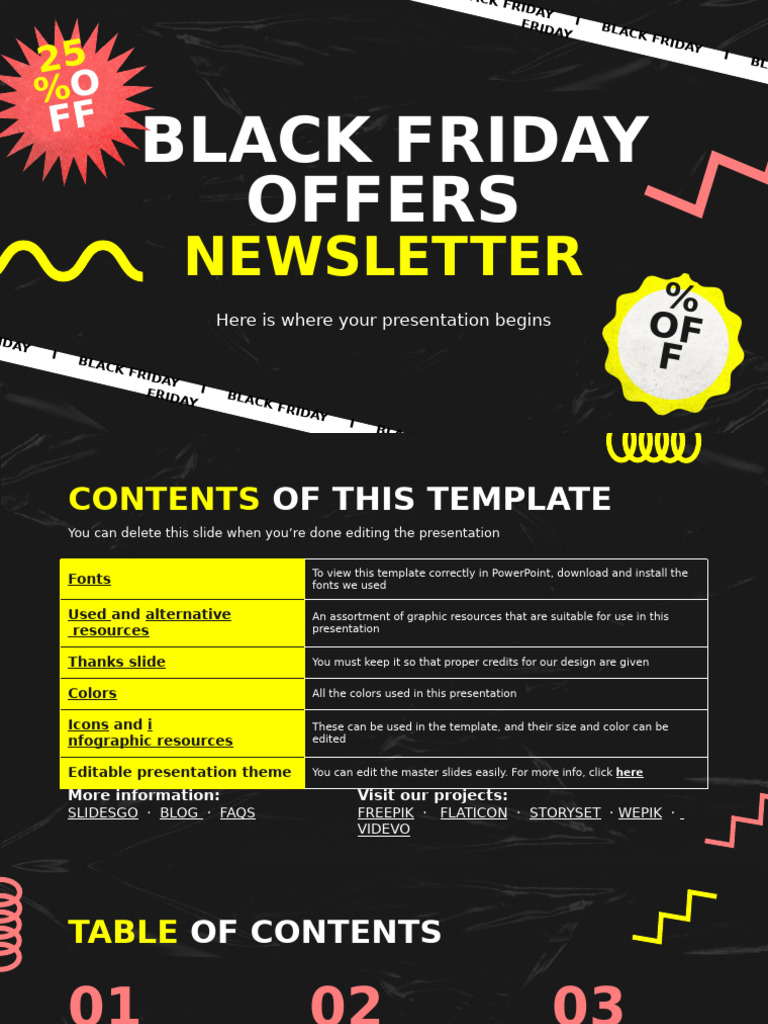 Black Friday Newsletter Template Guide | PDF