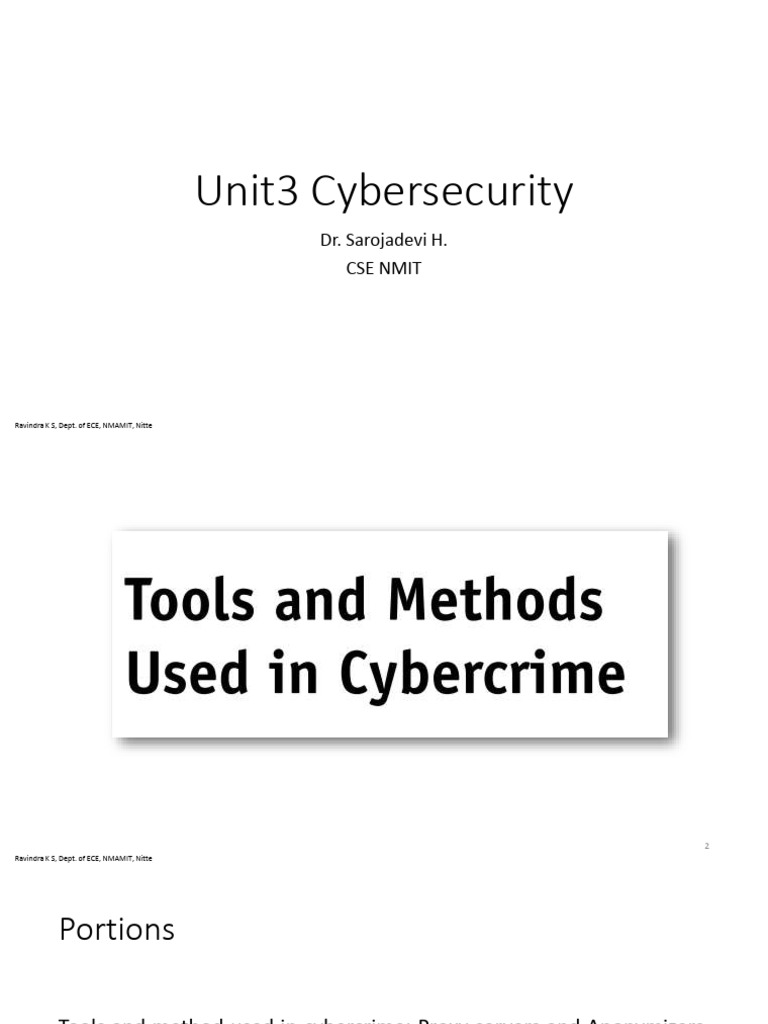 Cybersecurity Tools and Techniques Overview | PDF | Computer Virus ...