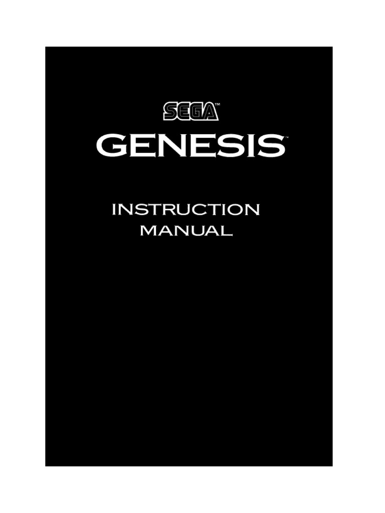 89 Sega Genesis Model 2-Manual | PDF