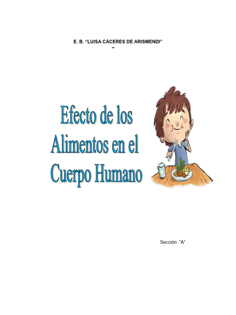 Efecto de Los Alimentos en El Cuerpo Humano | PDF | Alimentos | Nutrientes