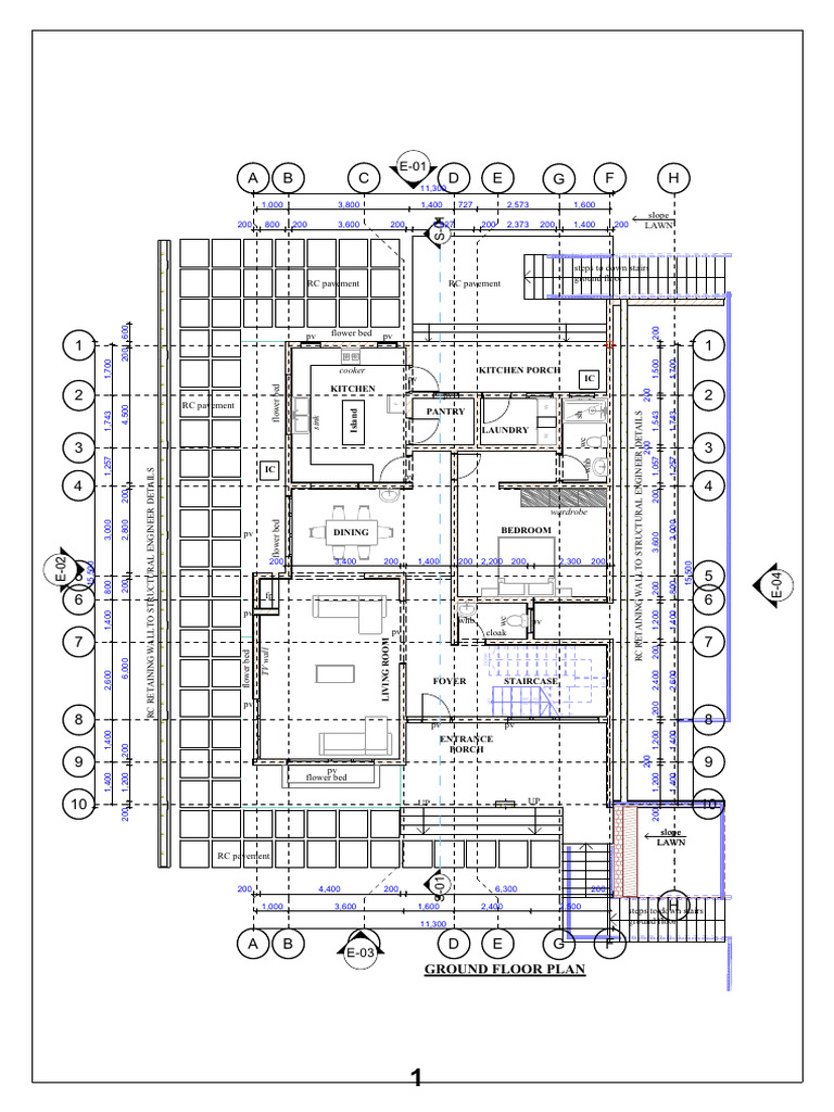 Ground Floor and First Floor Plans | PDF | Interior Design | Room