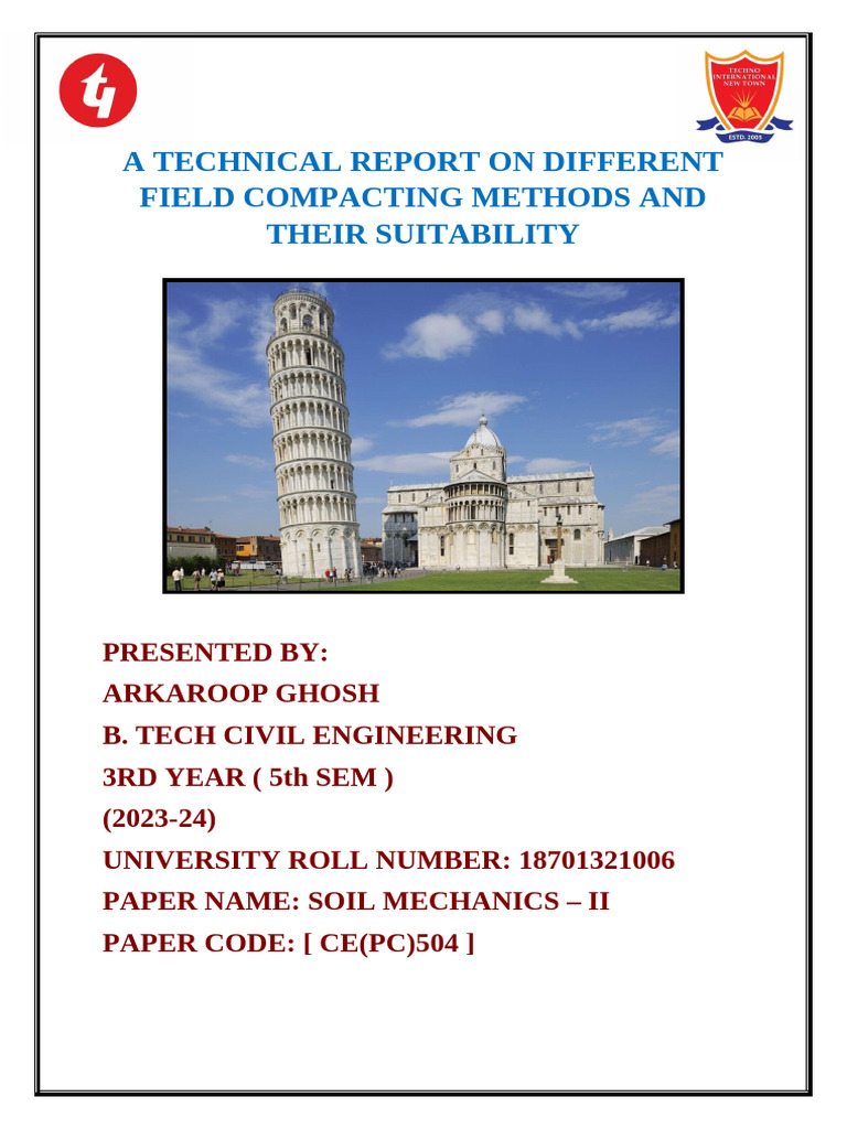 Field Compaction Methods Explained | PDF | Porosity | Soil