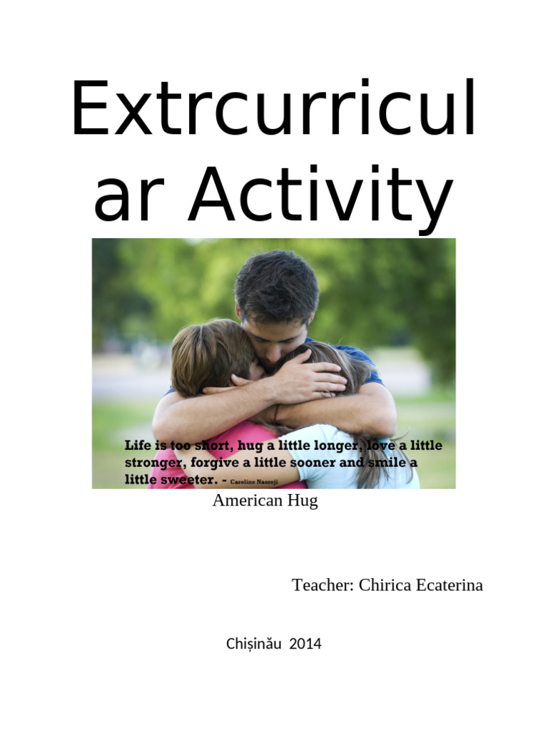 American Hug: 4th Grade ESL Lesson Plan | PDF | Learning | Human ...
