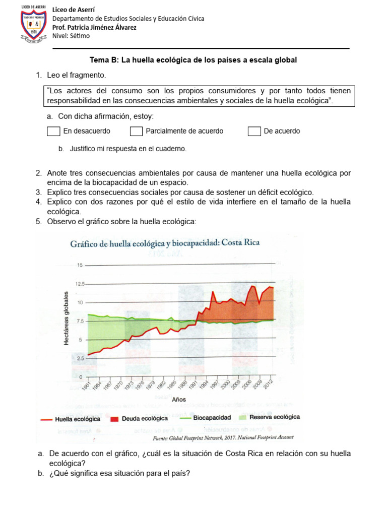 Análisis de Huella Ecológica Global | PDF | Entorno natural | Ciencias ...