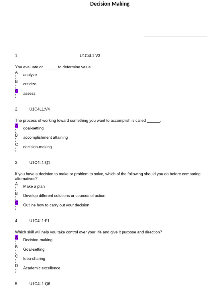 Effective Decision-Making Strategies | PDF