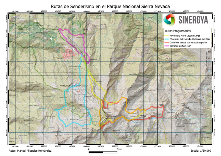 Mapa Rutas Senderismo A3 50000 | PDF