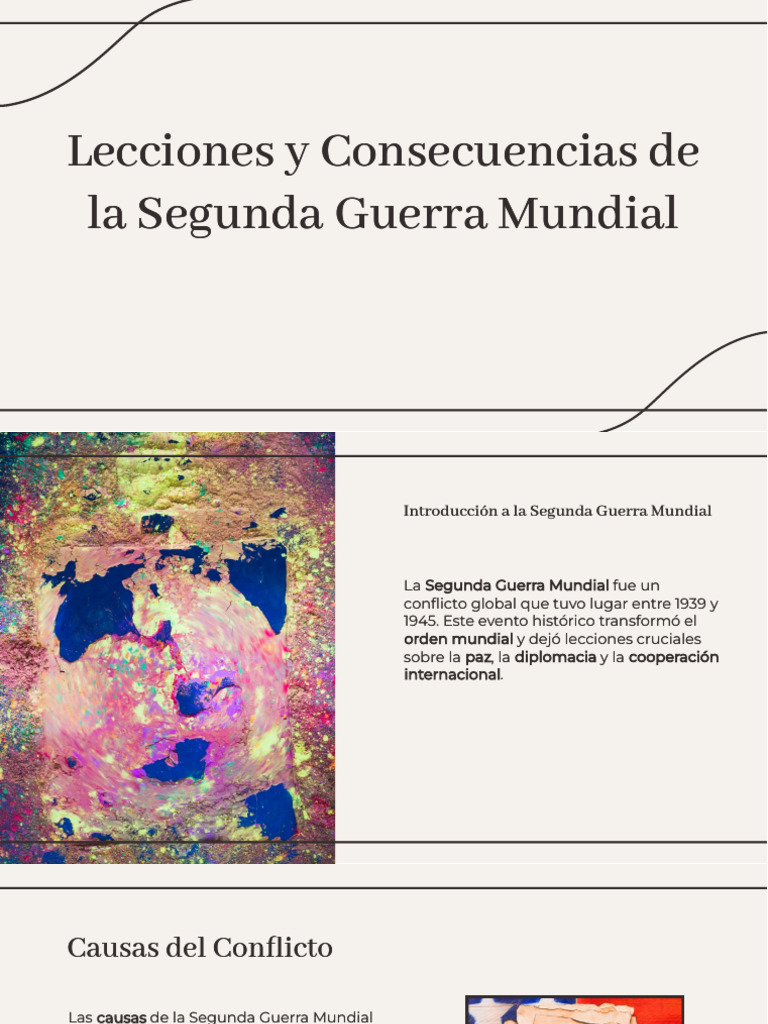 Lecciones y Consecuencias de La Segunda Guerra Mundial | PDF