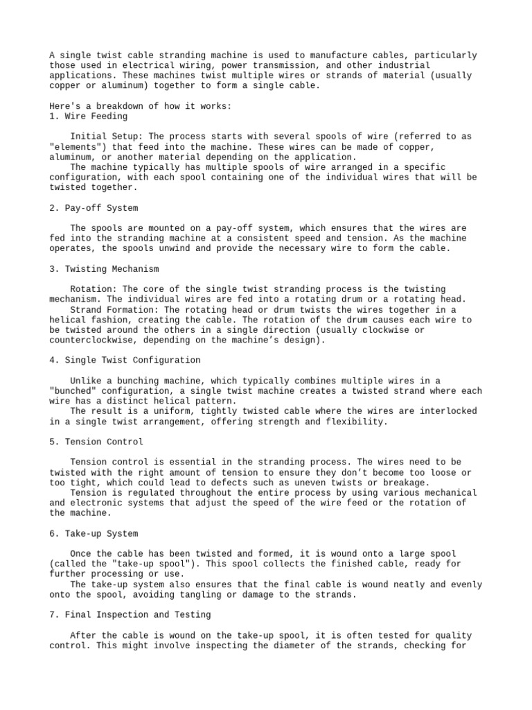 Single twist 1 pdf wire mechanical engineering