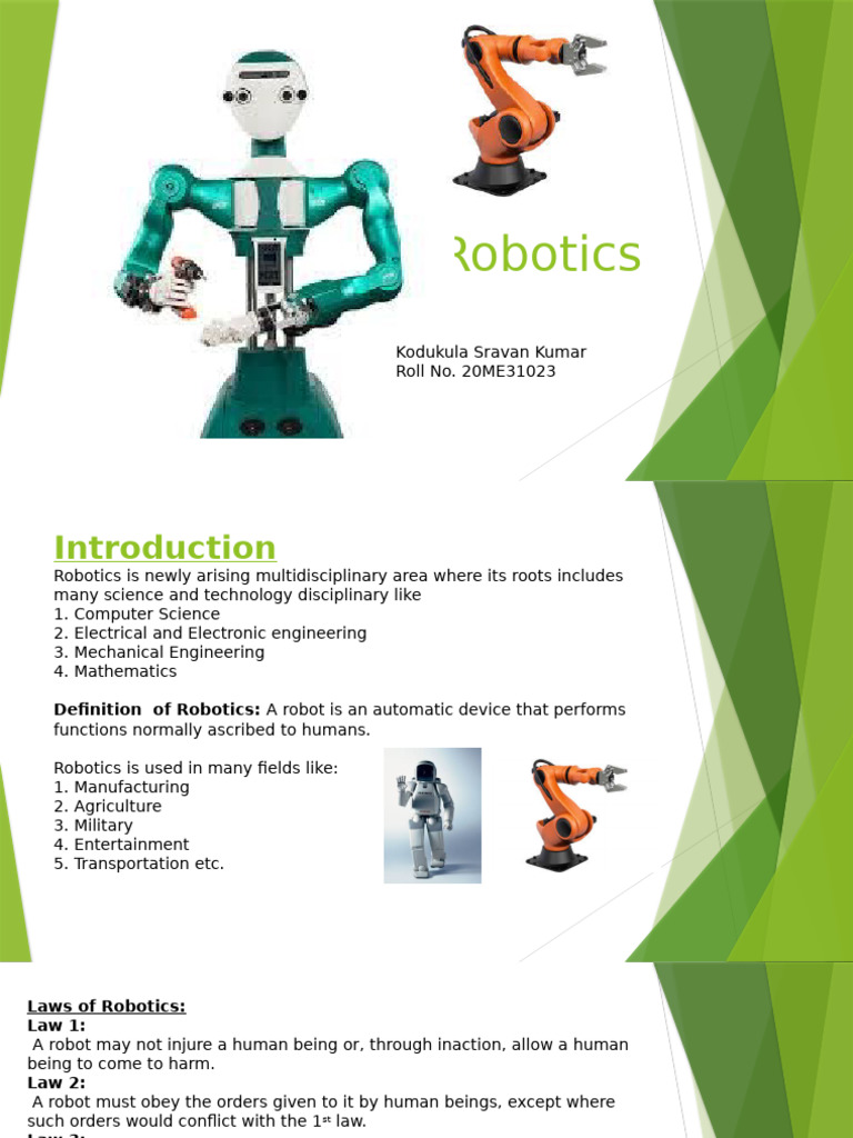 Introduction to Robotics and Its Applications | PDF | Cartesian ...